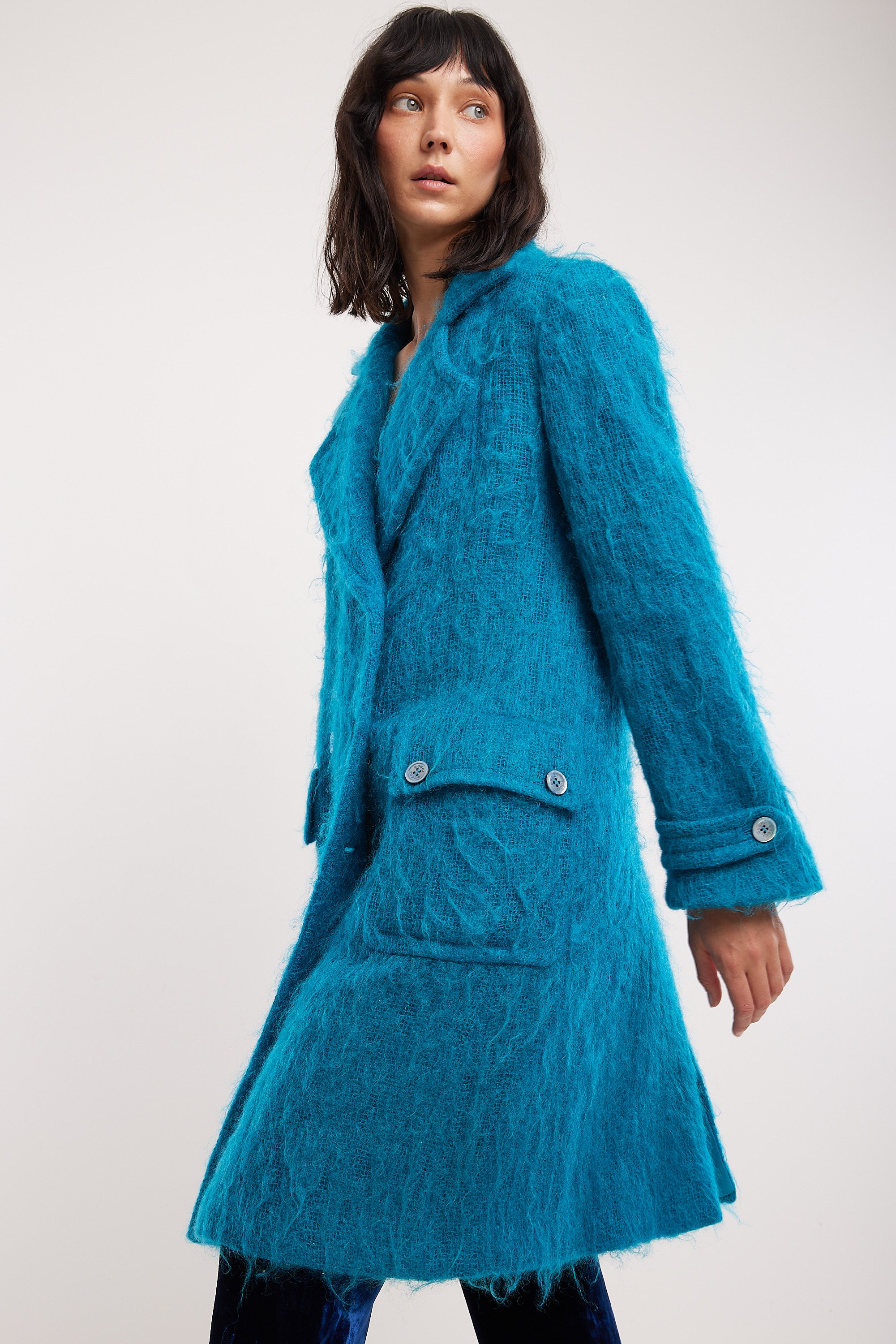 Gucci <br> Tom Ford F/W 1995 runway & campaign mohair coat