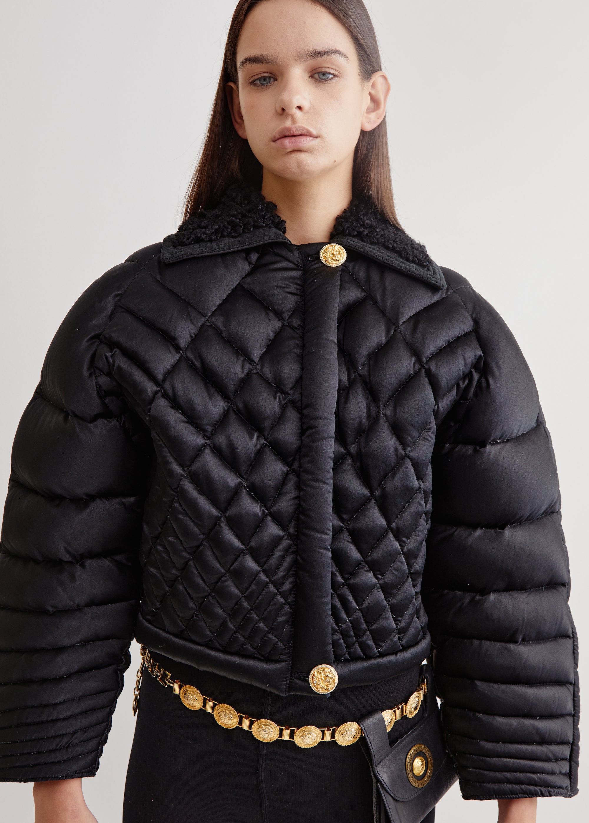Gianni Versace <br> F/W 1992 Couture 'Miss S&M' runway puffer jacket