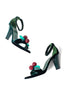 Yves Saint Laurent Rive Gauche <br> F/W 2003 Tom Ford velvet cherry embellished heels