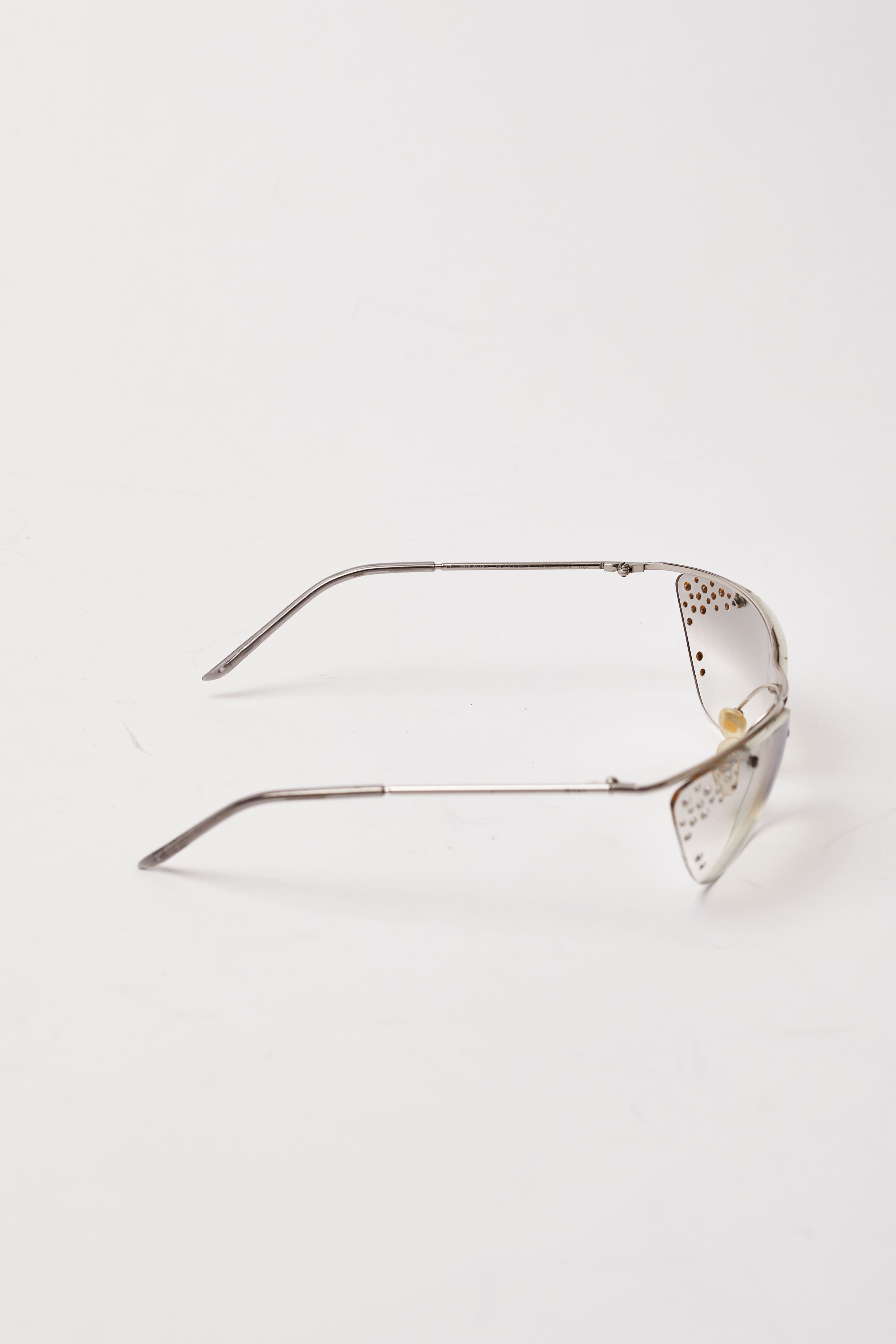 Christian Dior <br> Y2K John Galliano Flash rimless sunglasses with crystals