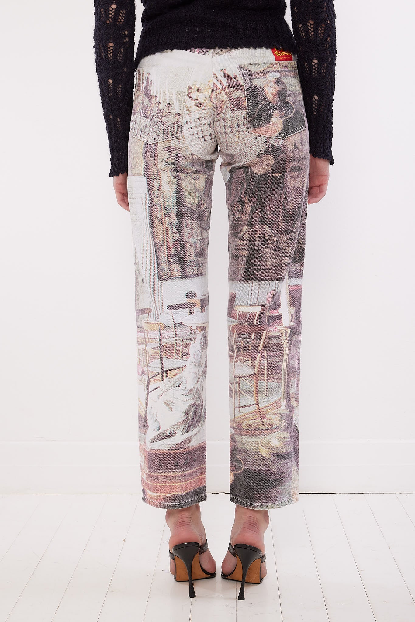 Vivienne Westwood <br> S/S 1992 'Salon' Wallace Collection print jeans