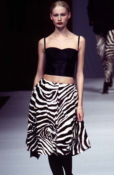 Dolce & Gabbana <br> F/W 1996 zebra print silk hotpants
