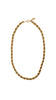 Oroton <br> 80's gold plated rope chain necklace