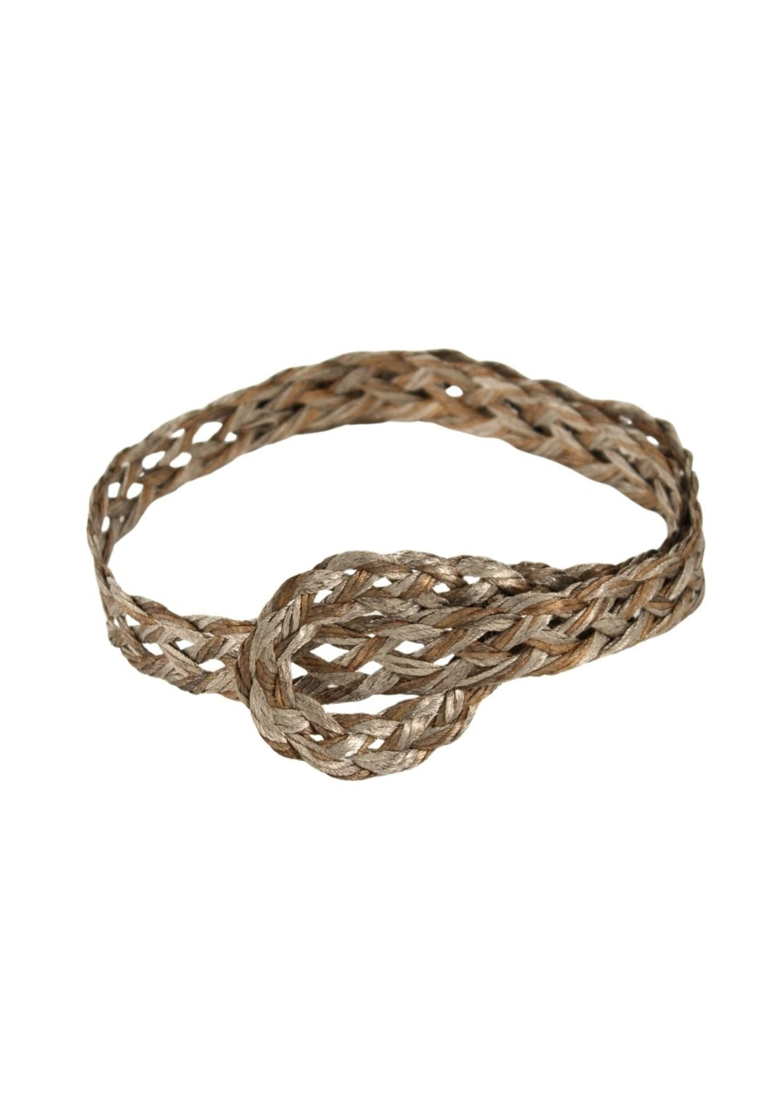 Vintage <br> 70's braided metallic rope belt