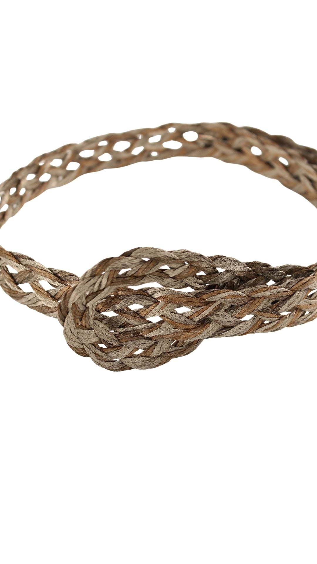Vintage <br> 70's braided metallic rope belt