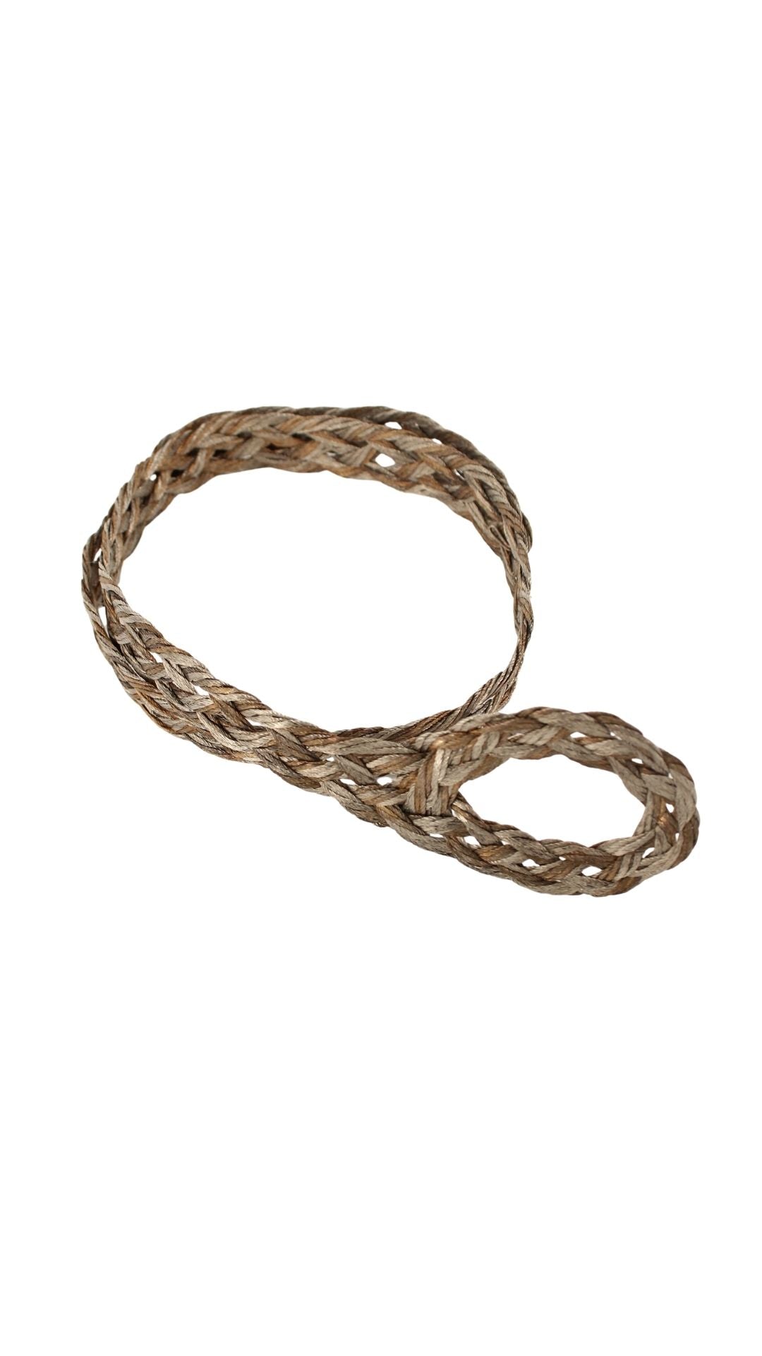 Vintage <br> 70's braided metallic rope belt