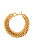 Yves Saint Laurent <br> 80's gold plated chunky chain choker necklace