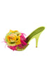 Giuseppe Zanotti <br> 00's feathered flower metallic heels