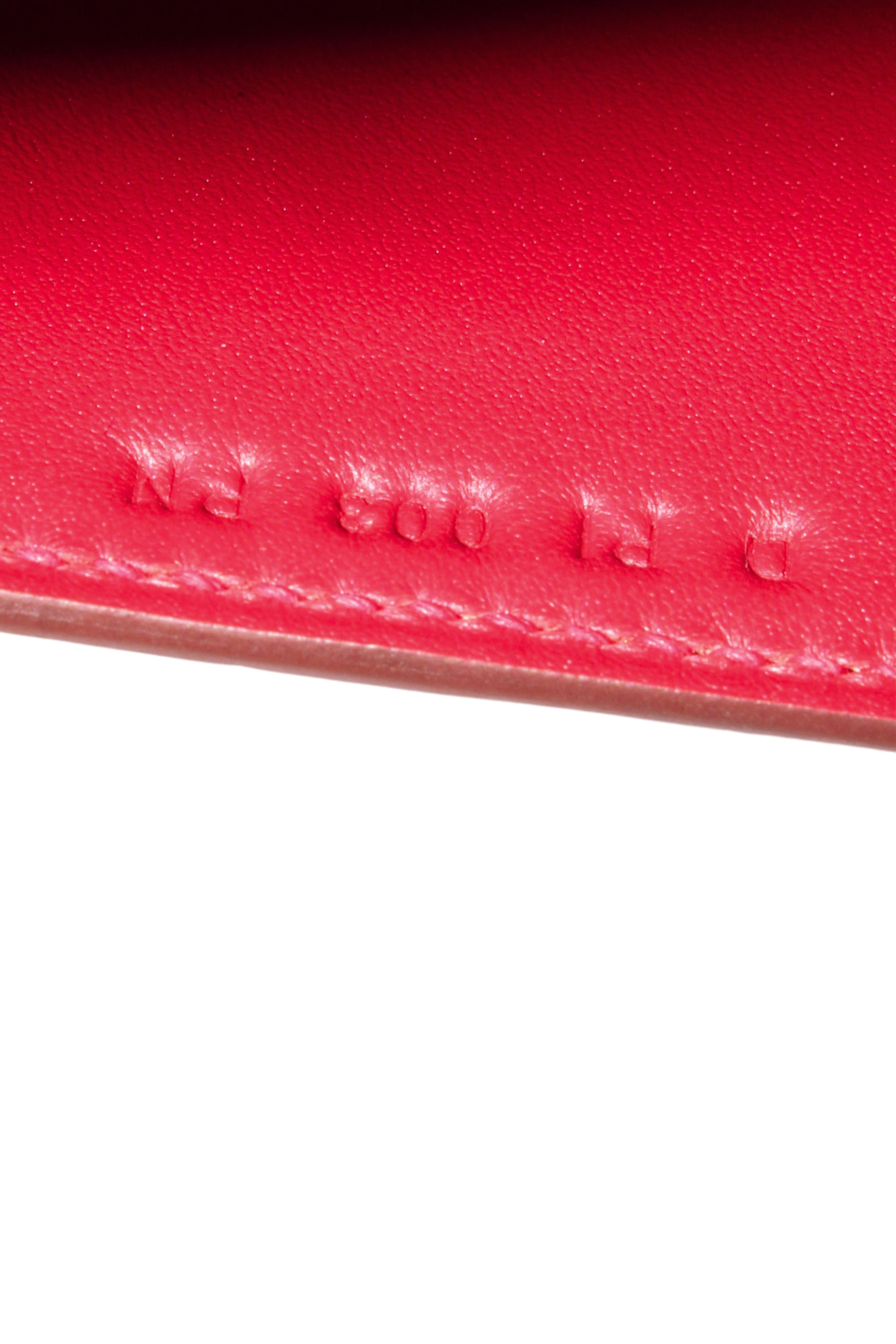 Hermès Paris <br> 2017 Kelly Pochette in Braise Alligator with gold hardware & full set