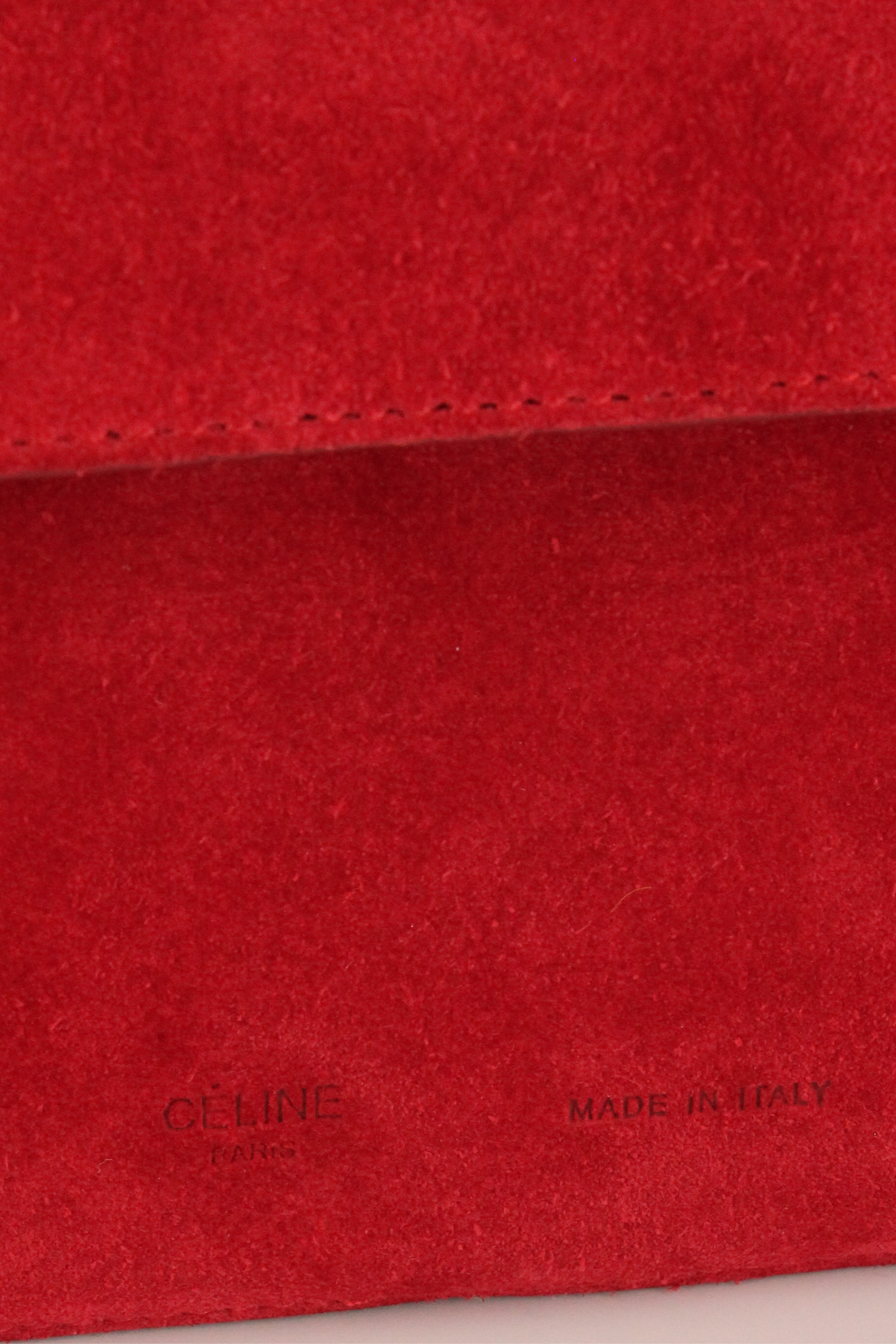 Céline <br> Phoebe Philo Resort 2012 suede Gourmette slouch hobo bag