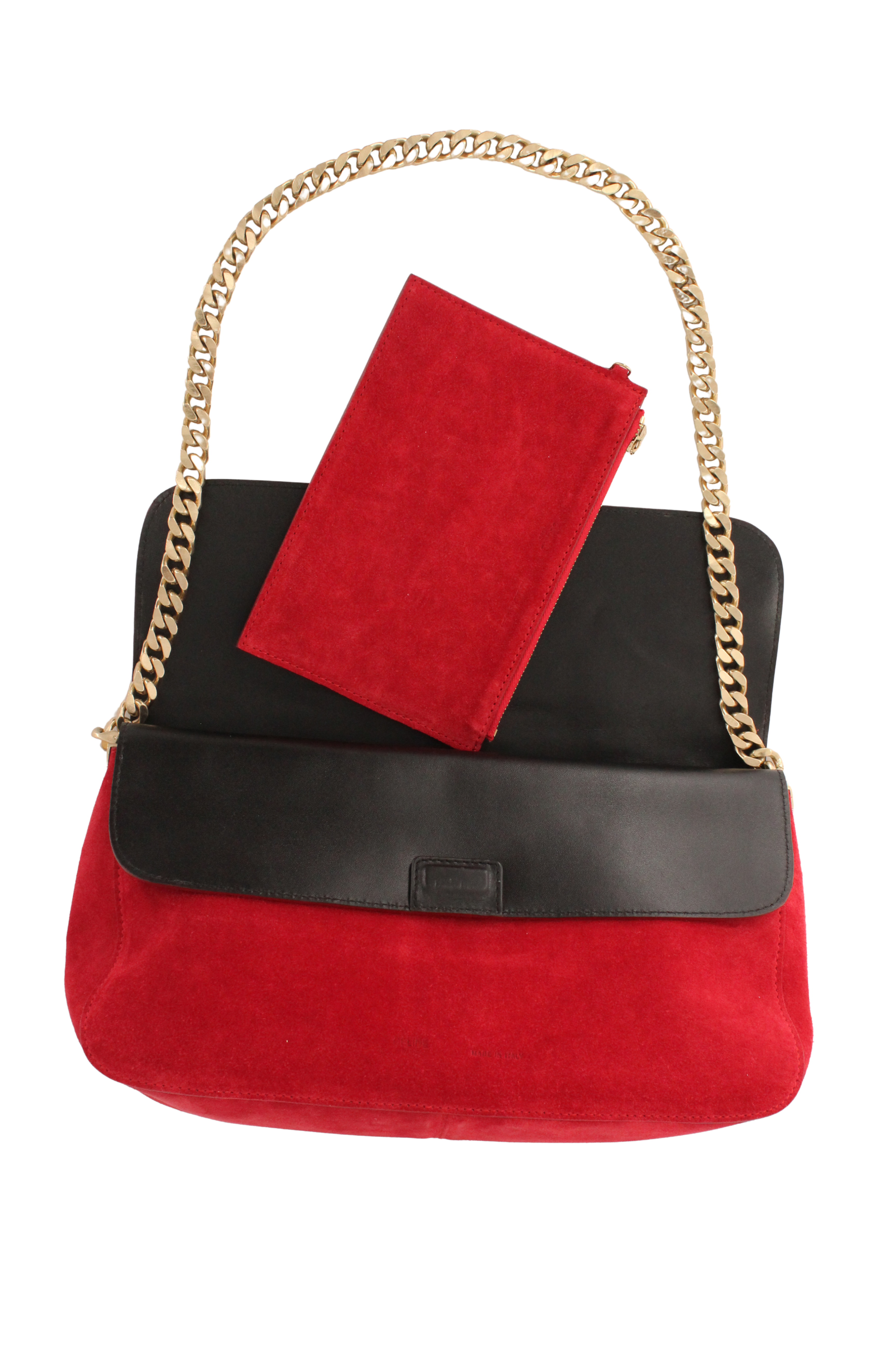 Céline <br> Phoebe Philo Resort 2012 suede Gourmette slouch hobo bag