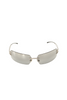 Chanel <br> 2000's CC crystal logo mirrored rimless sunglasses