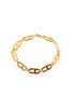 Christian Dior <br> 70's gold plated CD logo chain bracelet