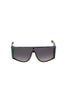 Leonard Paris <br> 80's visor sunglasses with studs & cut-out arms