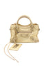 Balenciaga <br> 2000's metallic gold leather City Mini bag