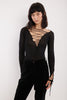 Gucci <br> Tom Ford F/W 2002 plunging lace-up knit top