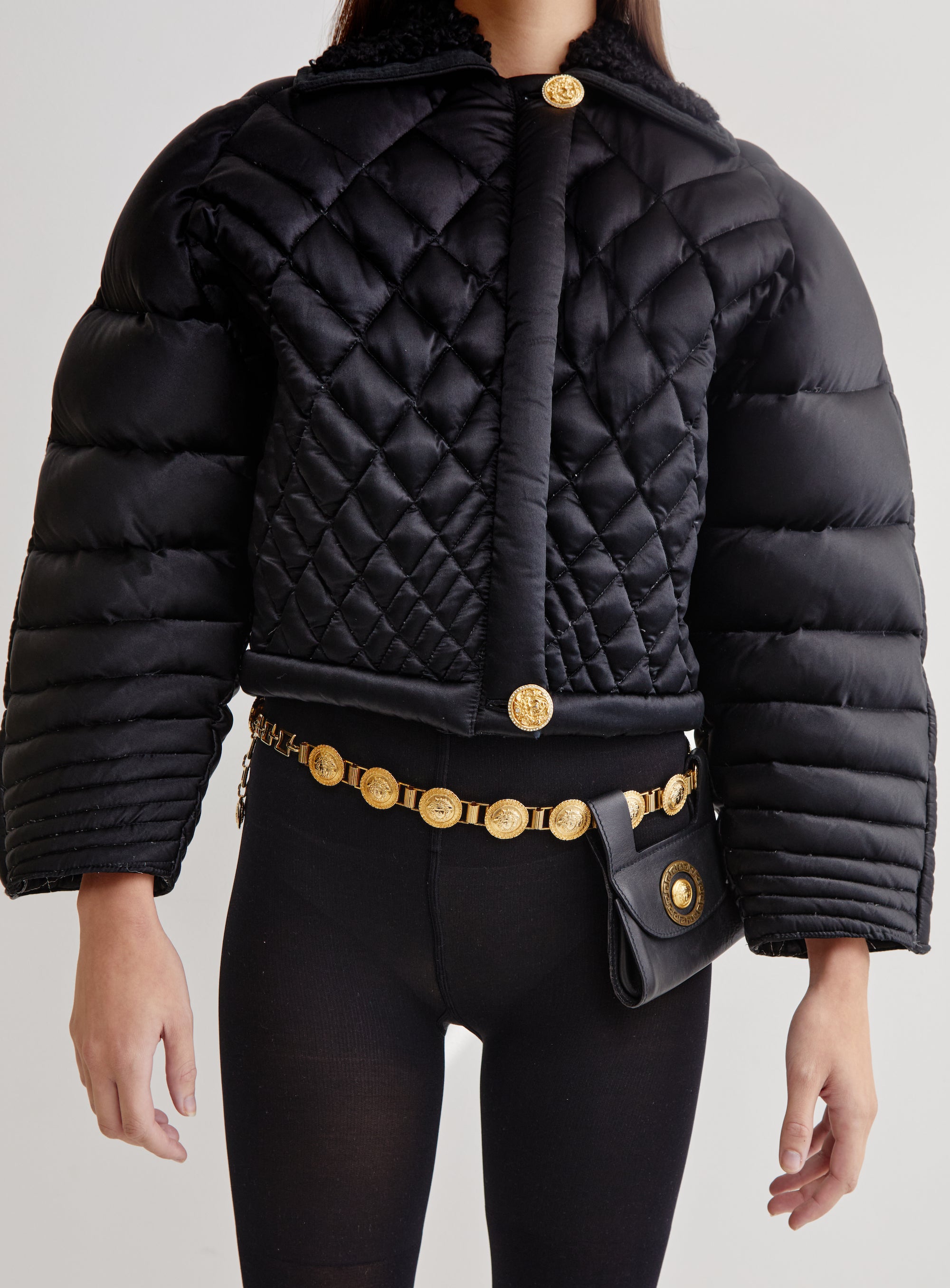 Gianni Versace <br> F/W 1992 Couture 'Miss S&M' runway puffer jacket