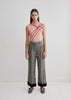 Chanel <br> F/W 2011 runway tailored tweed satin cuff trousers
