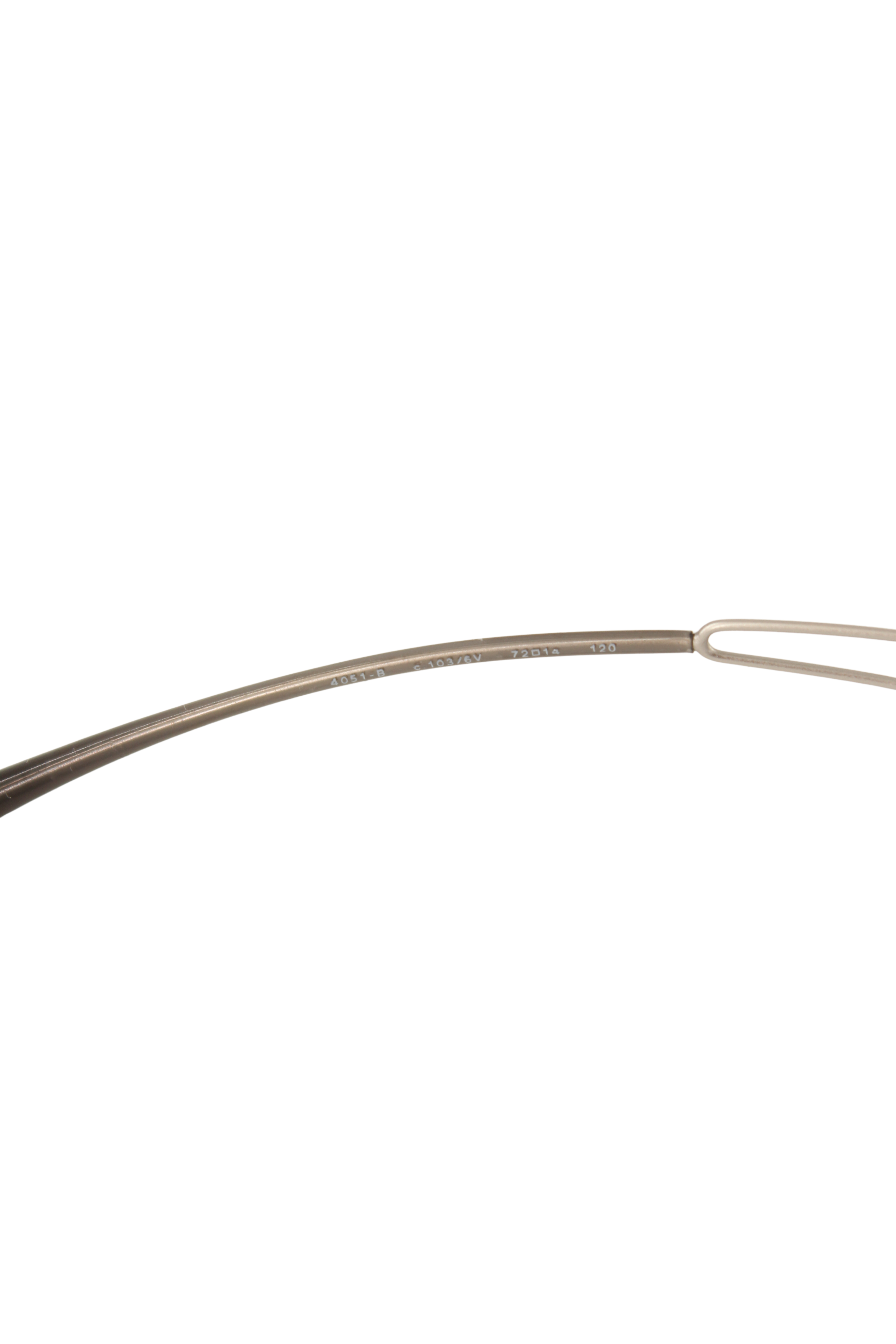 Chanel <br> 2000's CC crystal logo mirrored rimless sunglasses