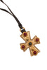 Yves Saint Laurent <br> 2005 Byzantine bejewelled cross necklace