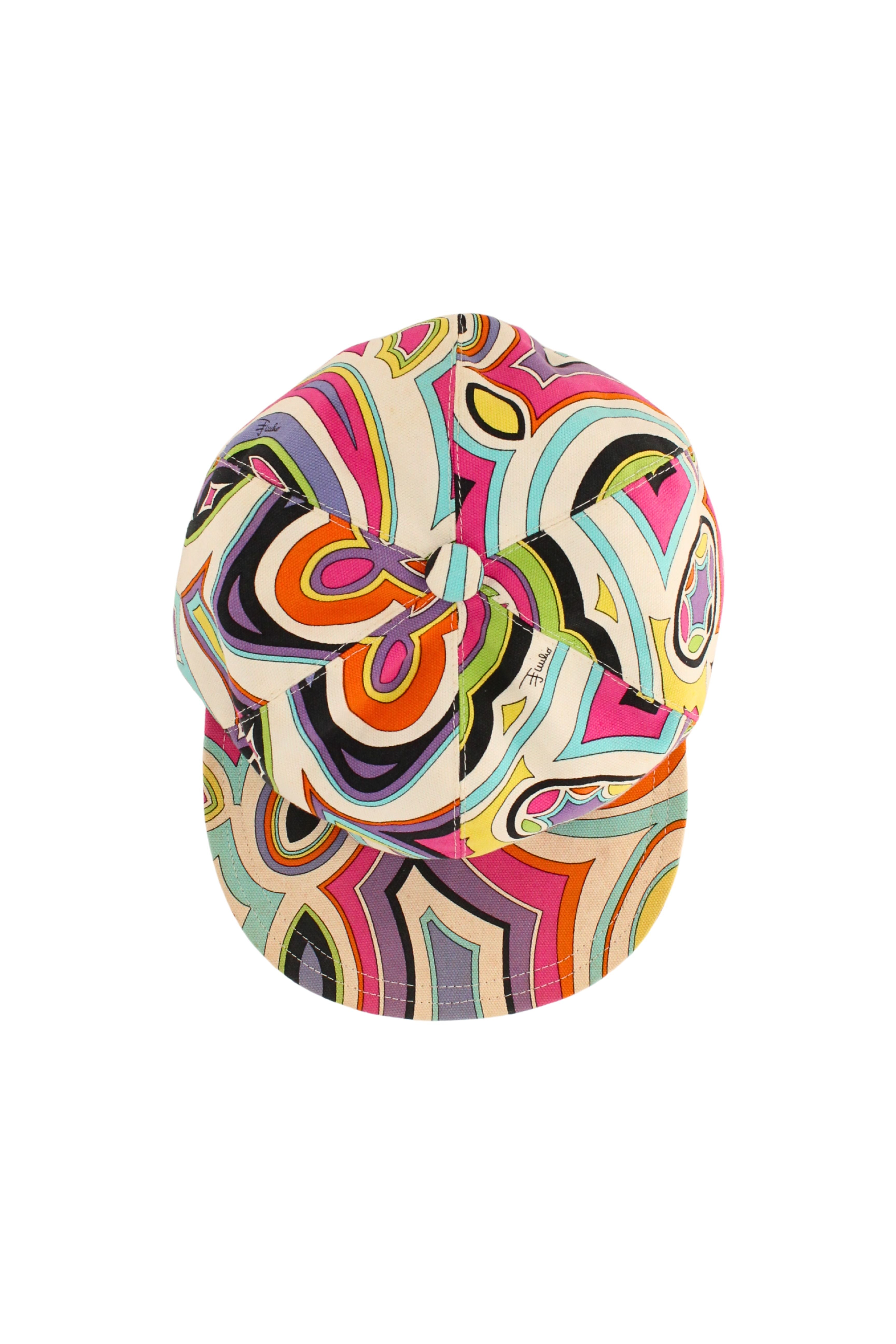 Emilio Pucci <br> S/S 2005 rainbow printed cotton cap