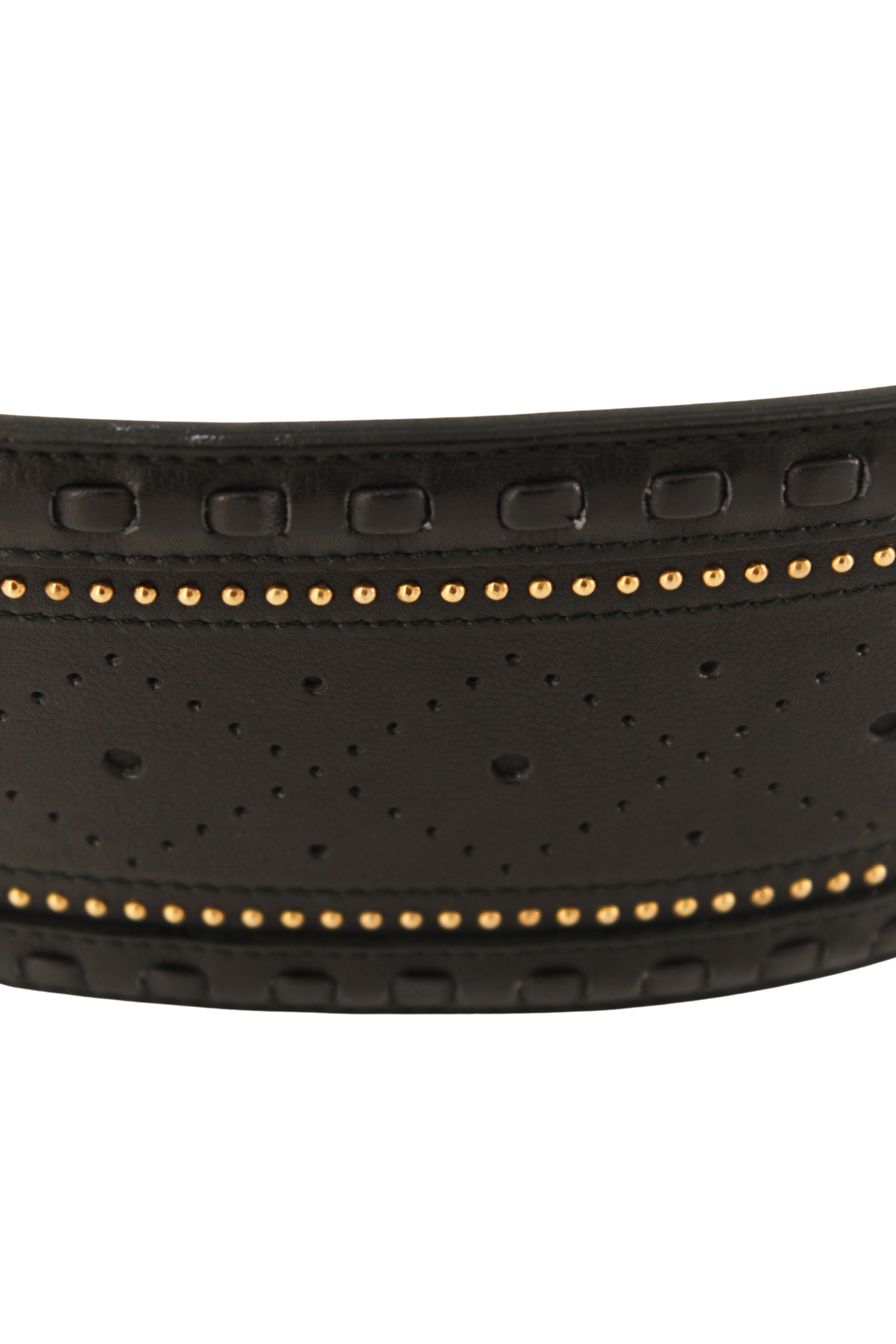Gucci <br> S/S 2011 leather wrap belt with gold horse-bit buckle & tassel ties
