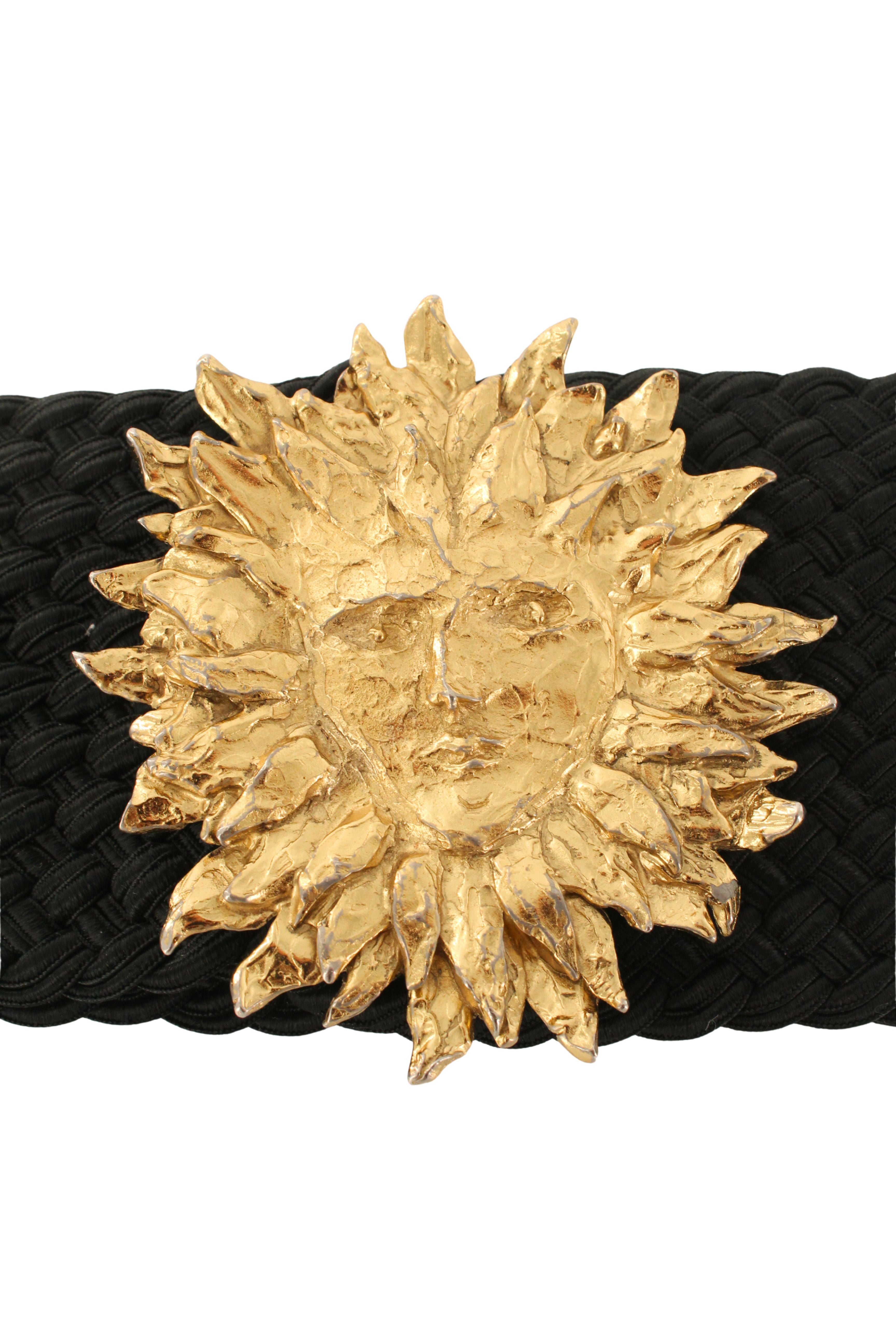 Yves Saint Laurent <br> 80's Robert Goosens sun medallion passementerie belt