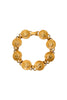Gianni Versace <br> 90's gold plated Medusa head medallion bracelet