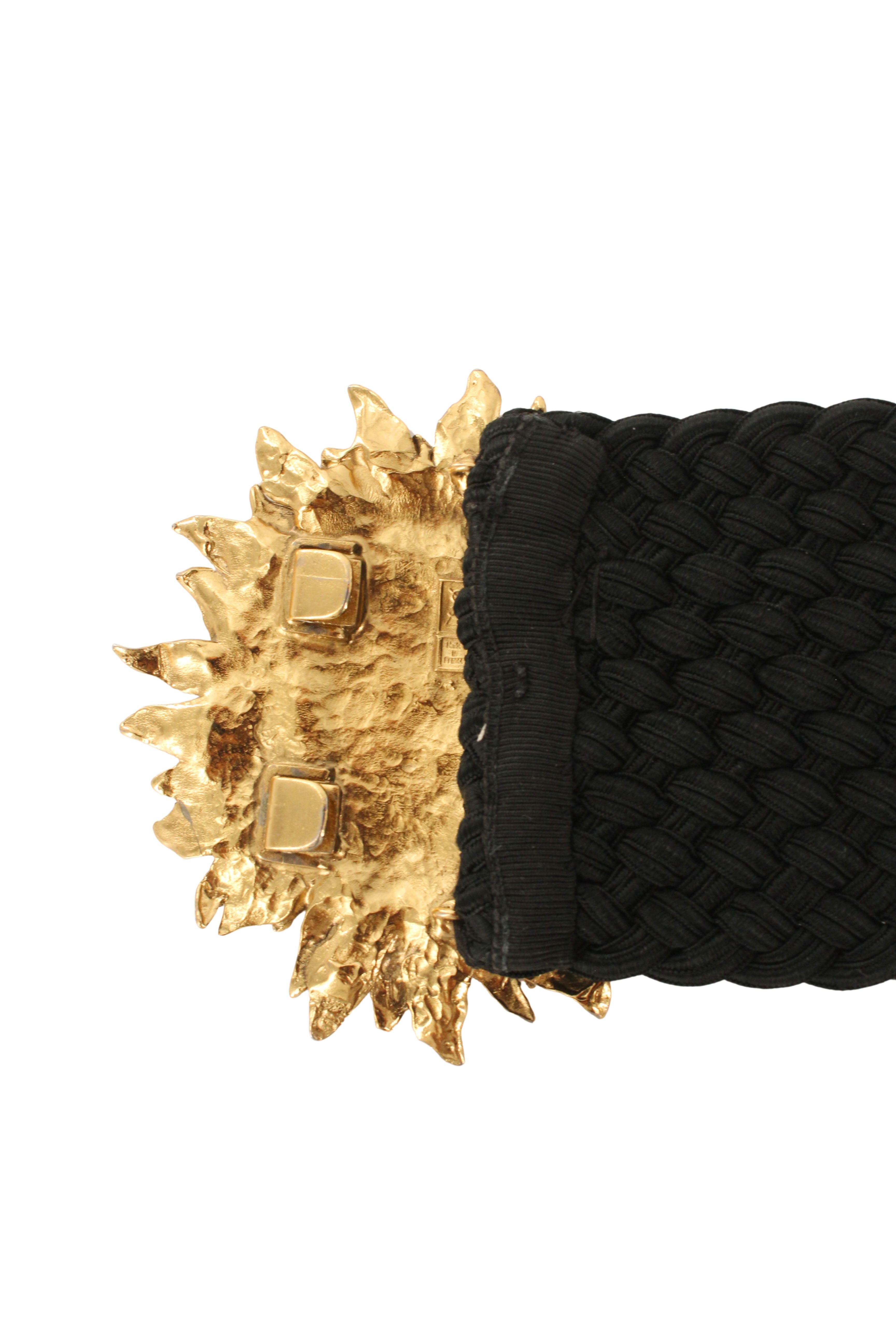 Yves Saint Laurent <br> 80's Robert Goosens sun medallion passementerie belt