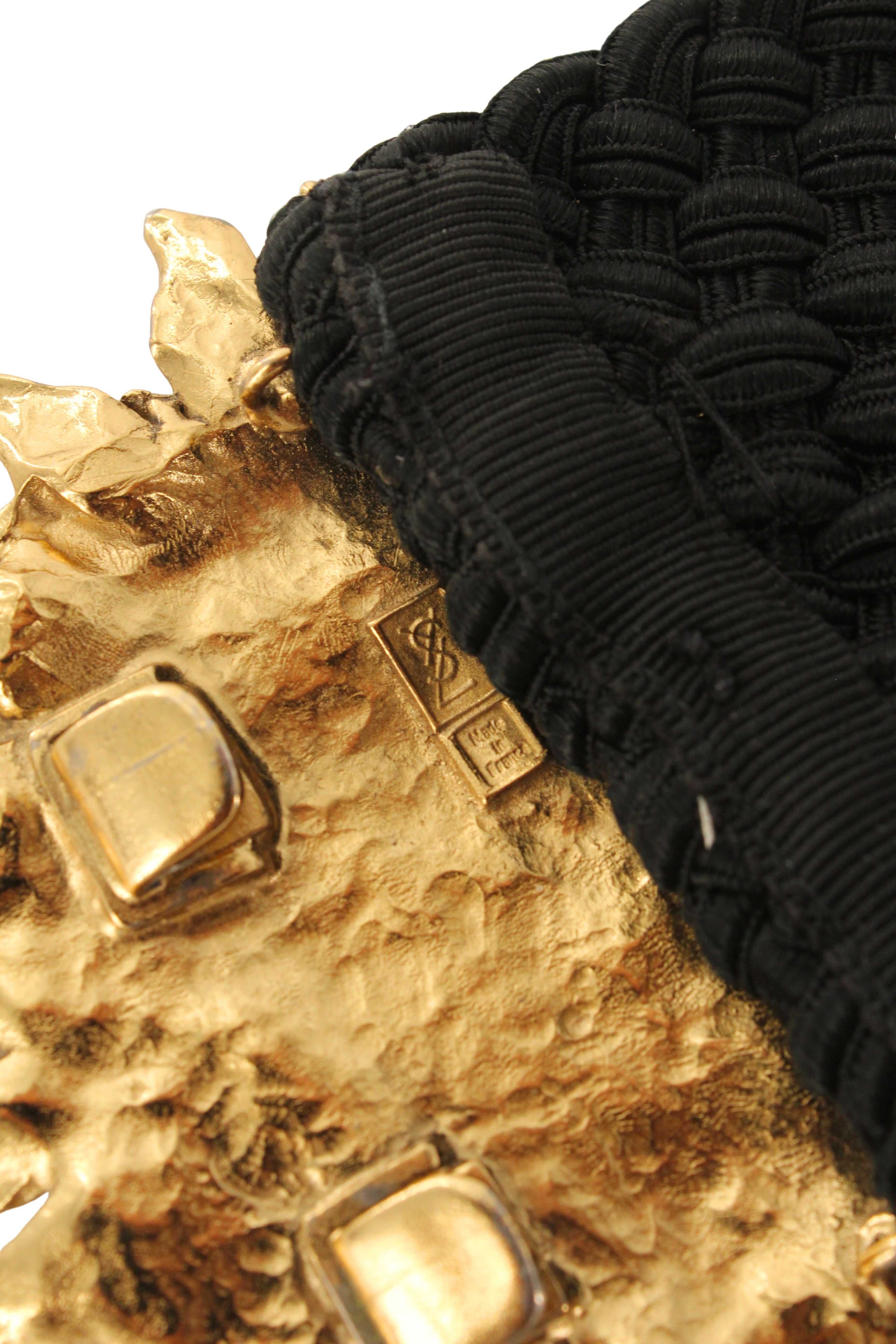 Yves Saint Laurent <br> 80's Robert Goosens sun medallion passementerie belt