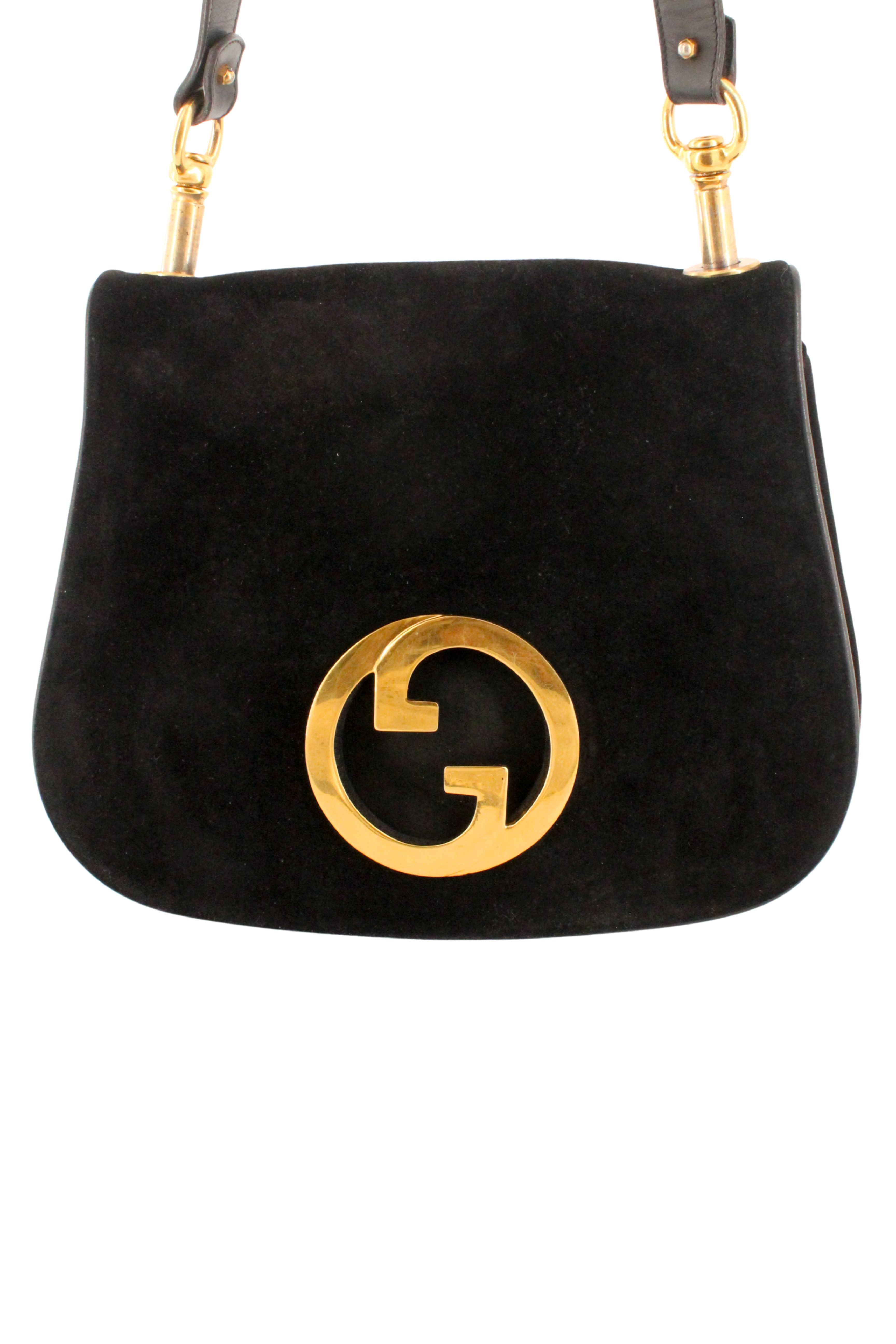 Gucci <br> 1970's suede Blondie shoulder bag