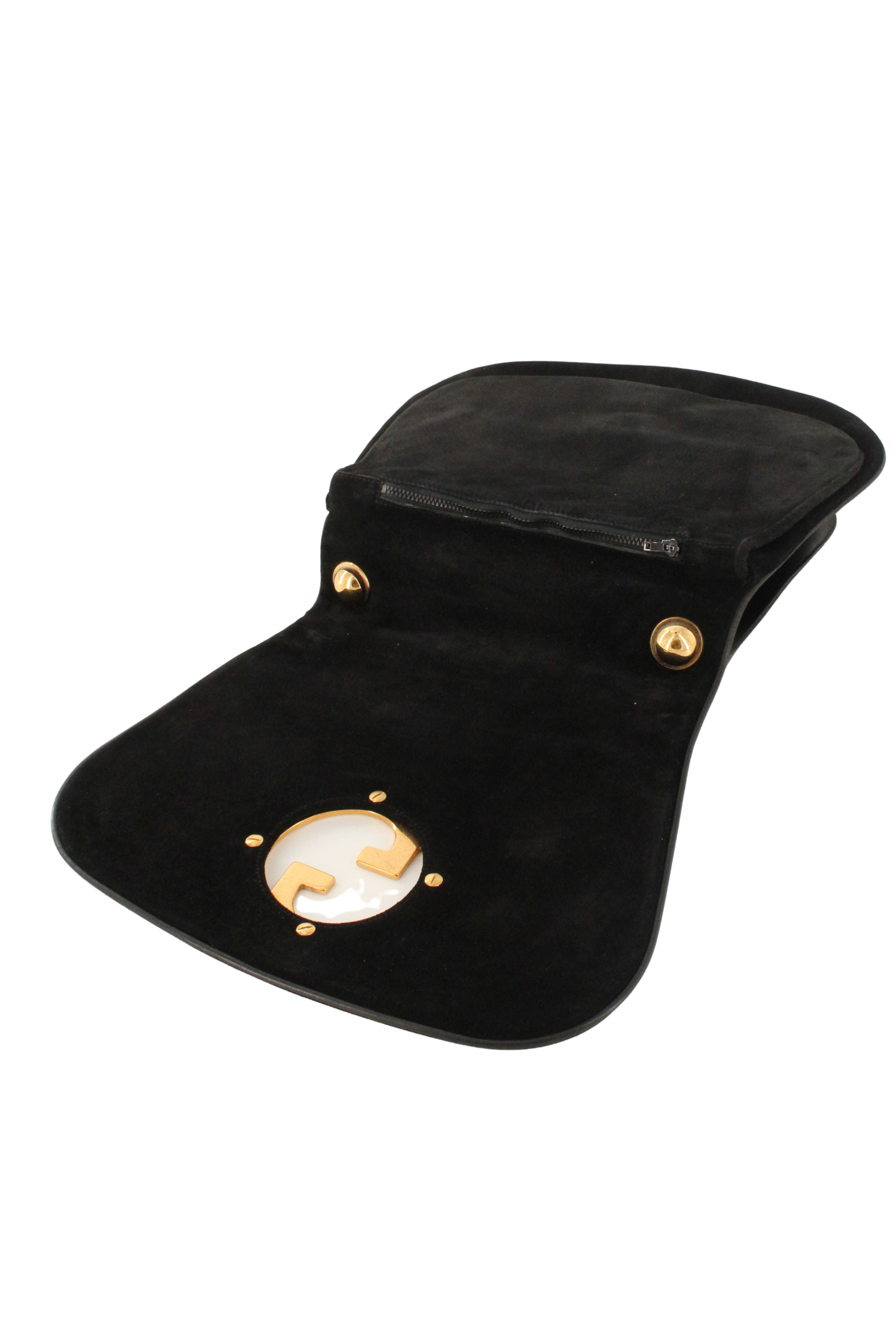Gucci <br> 1970's suede Blondie shoulder bag