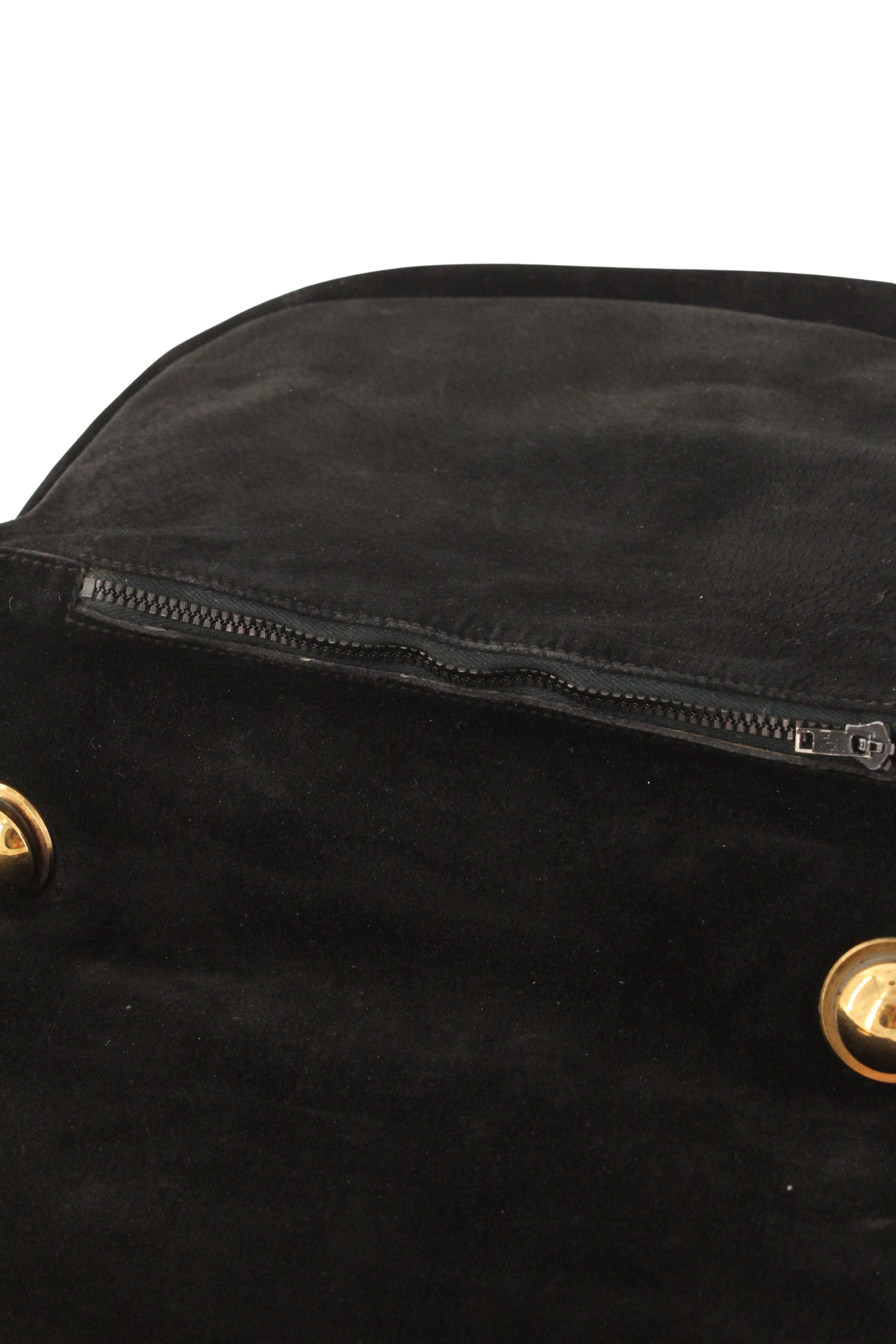 Gucci <br> 1970's suede Blondie shoulder bag