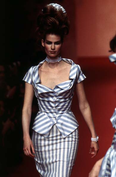 Vivienne Westwood <br> S/S 1997 'Vive La Bagatelle' runway silk striped top
