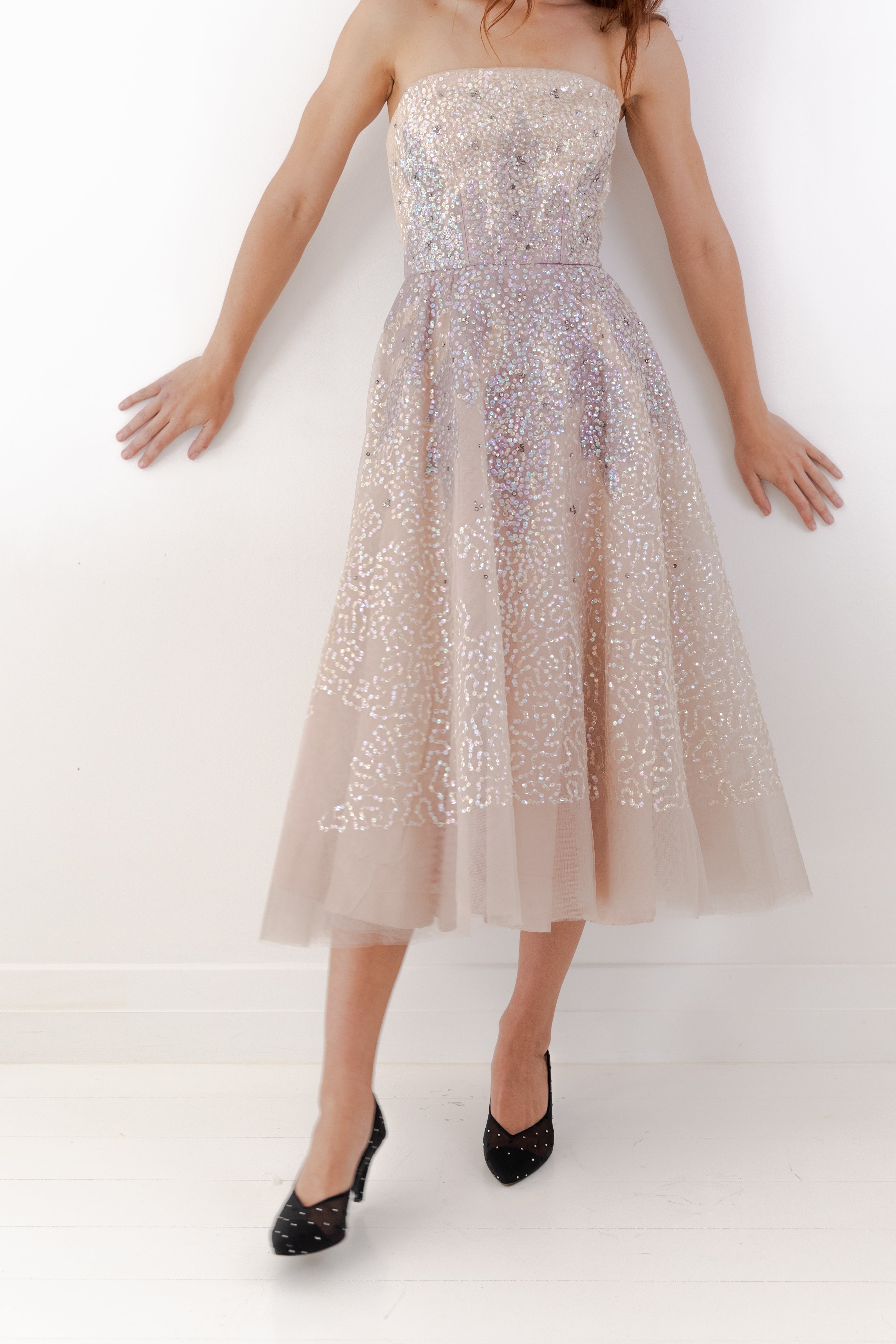 Patric of Miss America <br> 50's sequinned tulle princess dress