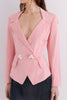 Lolita Lempicka <br> S/S 1991 double breasted blazer with pearl buttons