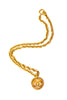 Chanel <br> 94P CC logo gold plated chain pendant necklace
