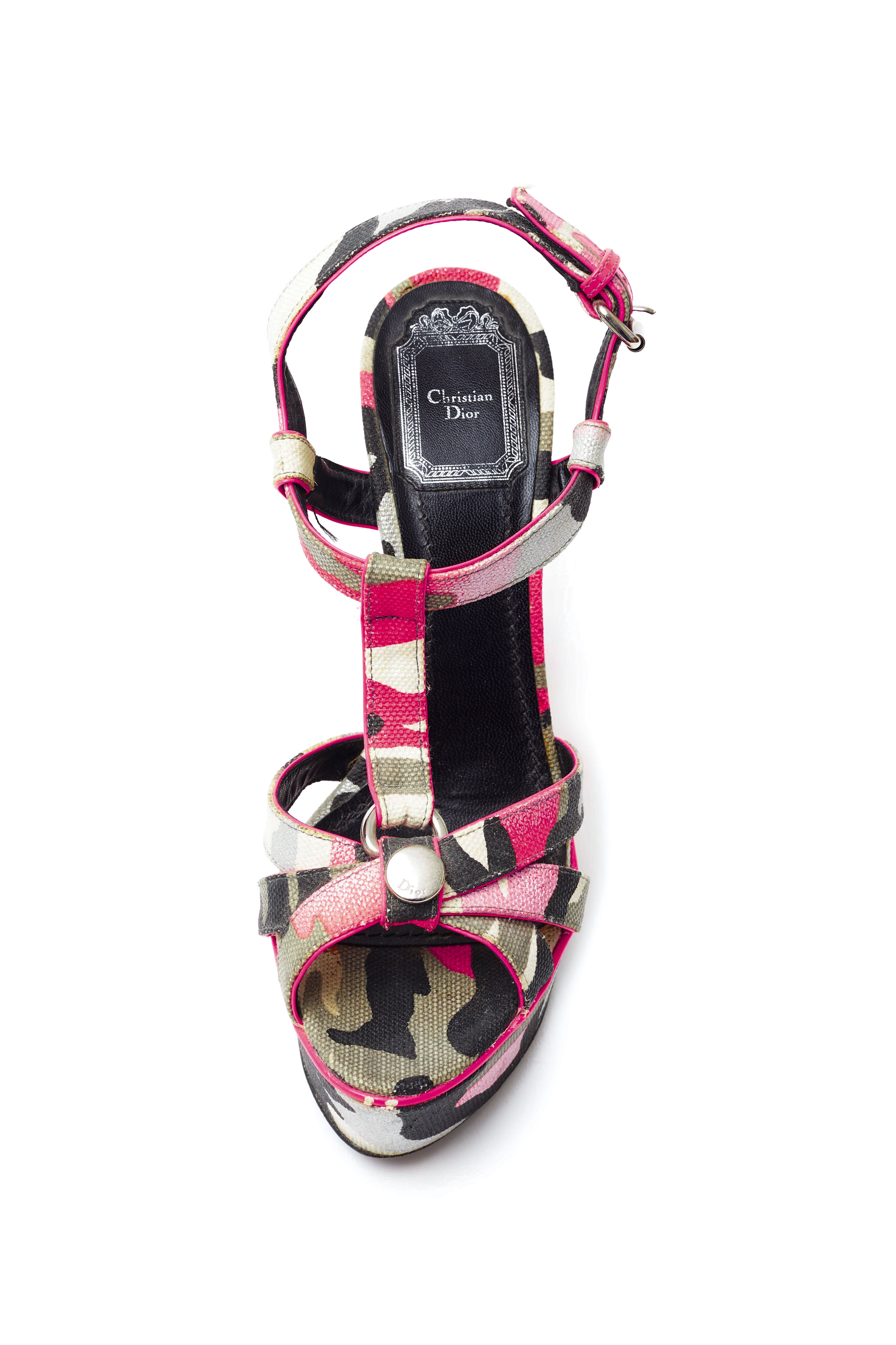Christian Dior <br> 2011 Anselm Reyle limited edition camouflage wedges