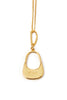 Celine <br> Phoebe Philo gold plated logo bag pendant necklace