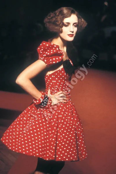 Christian Lacroix <br> S/S 1988 Luxe collection polka dot pouff dress