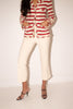 Khaite <br> Cropped pleat front side slit pants