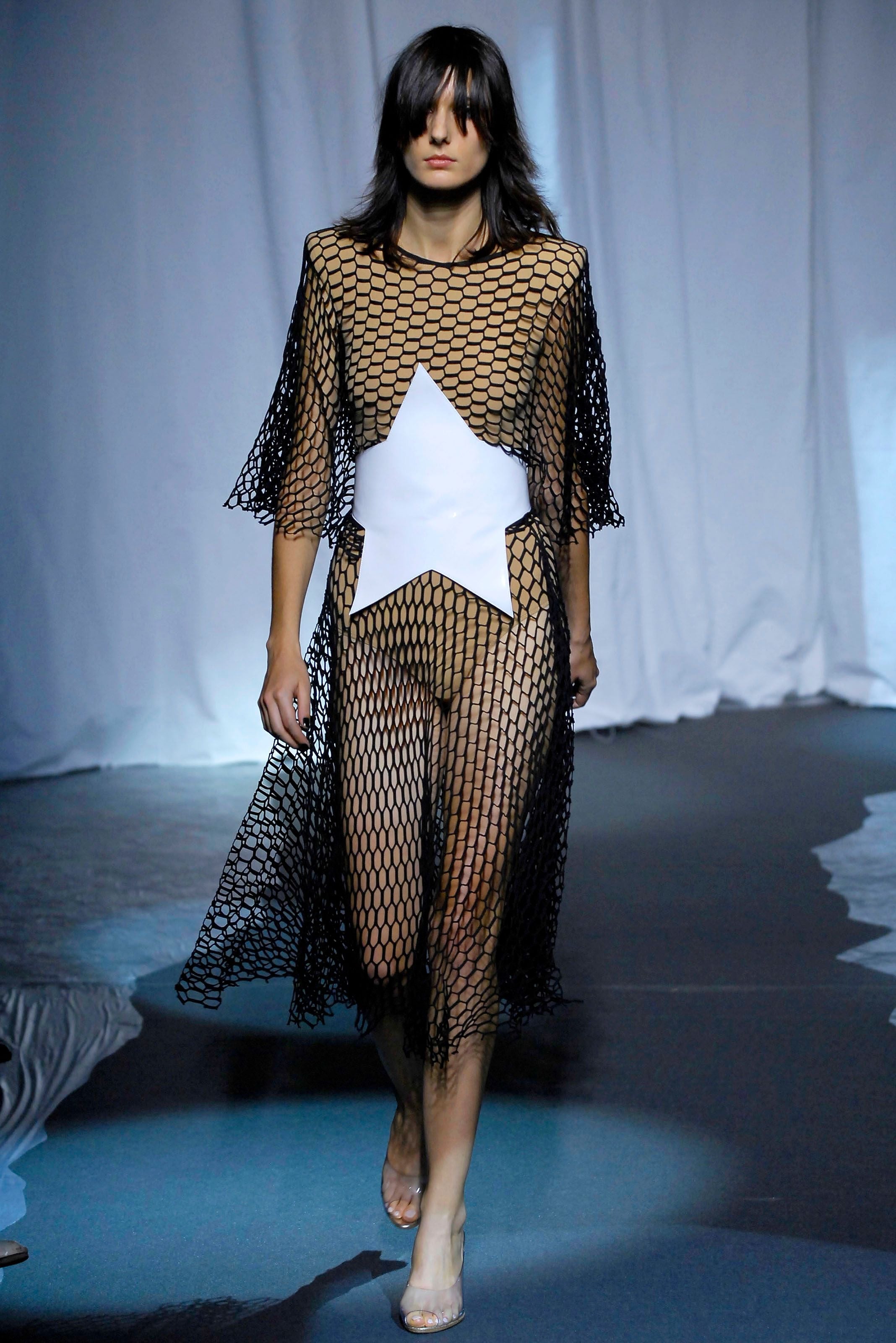 Maison Martin Margiela <br> S/S 2007 runway padded shoulder bodysuit