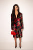 Dolce & Gabbana <br> F/W 1997 floral velvet coat with leopard lining
