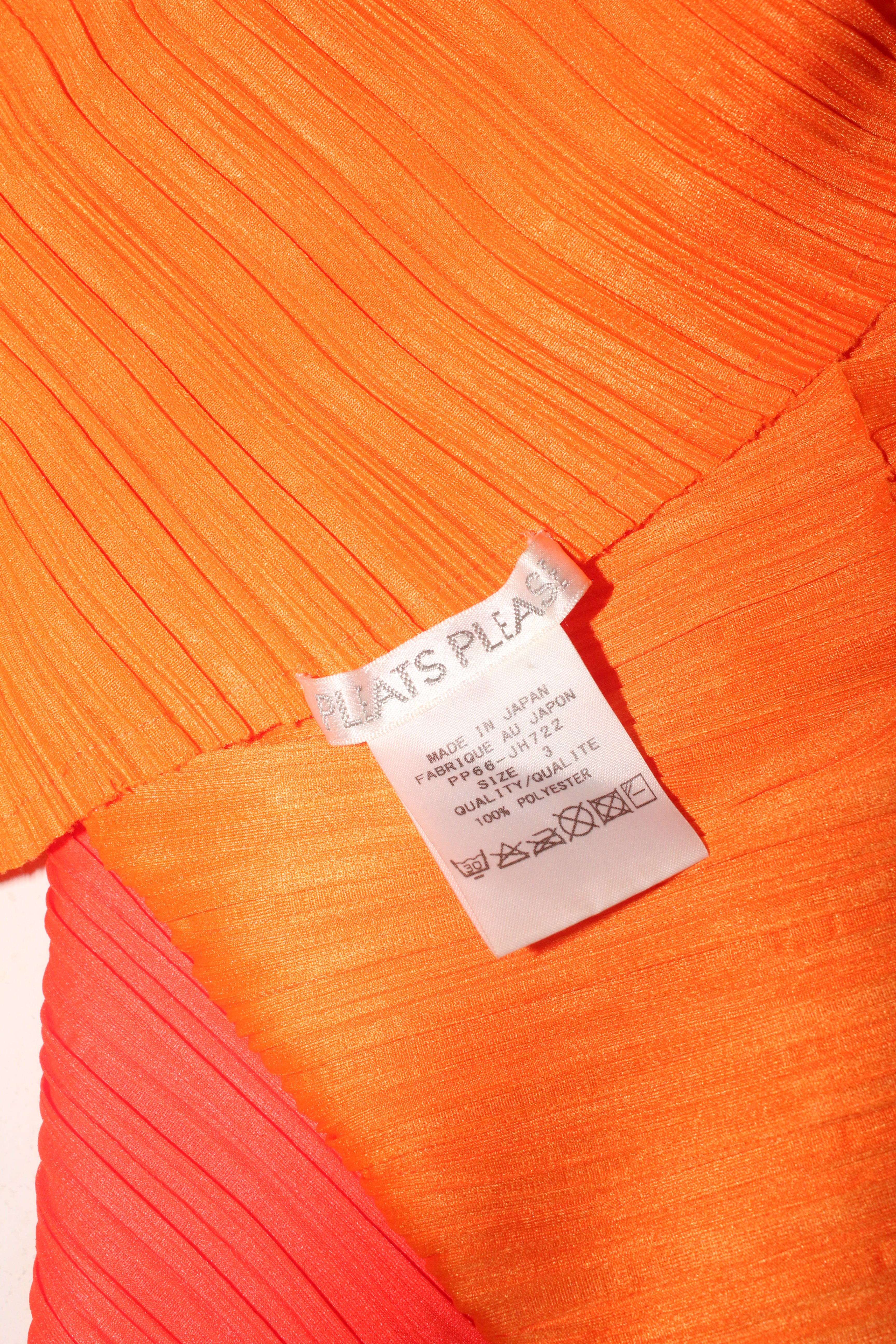 Issey Miyake <br> F/W 1996 Pleats Please neon colourblock dress