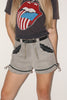 Vintage <br> 70's suede & leather shorts