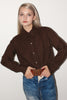 Yves Saint Laurent <br> 70's wool military button down shirt