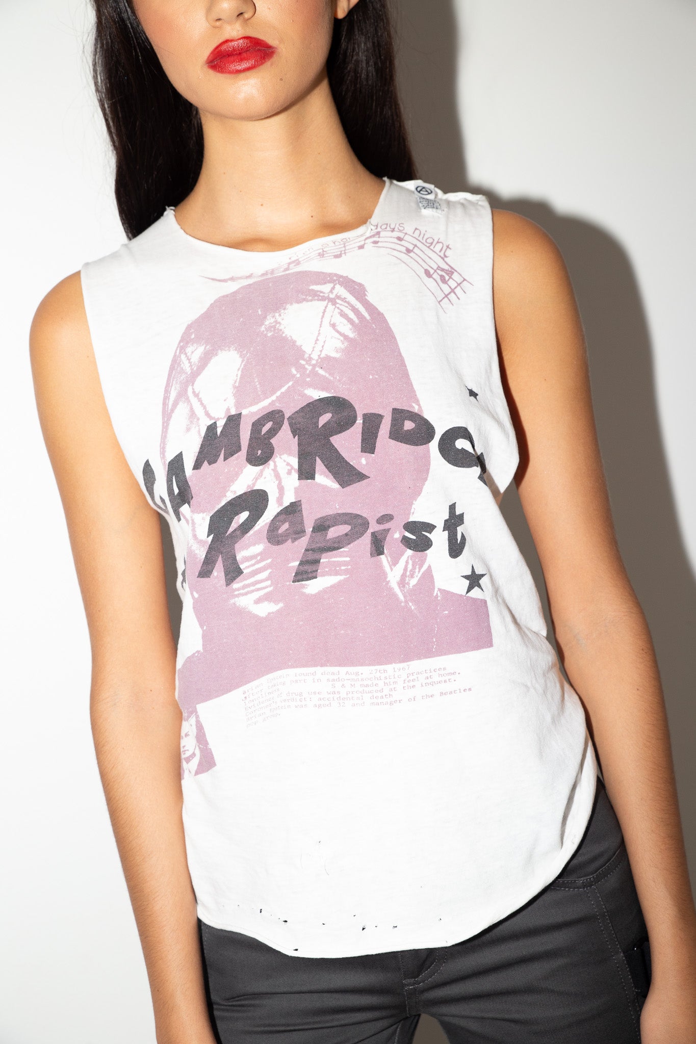 Vivienne Westwood <br> 70's Seditionaries Cambridge Rapist tank Top