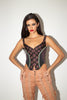 Etro <br> Lace-up metallic brocade bustier top