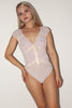 Valentino <br> 2007 Wolford ruched lace bow bodysuit