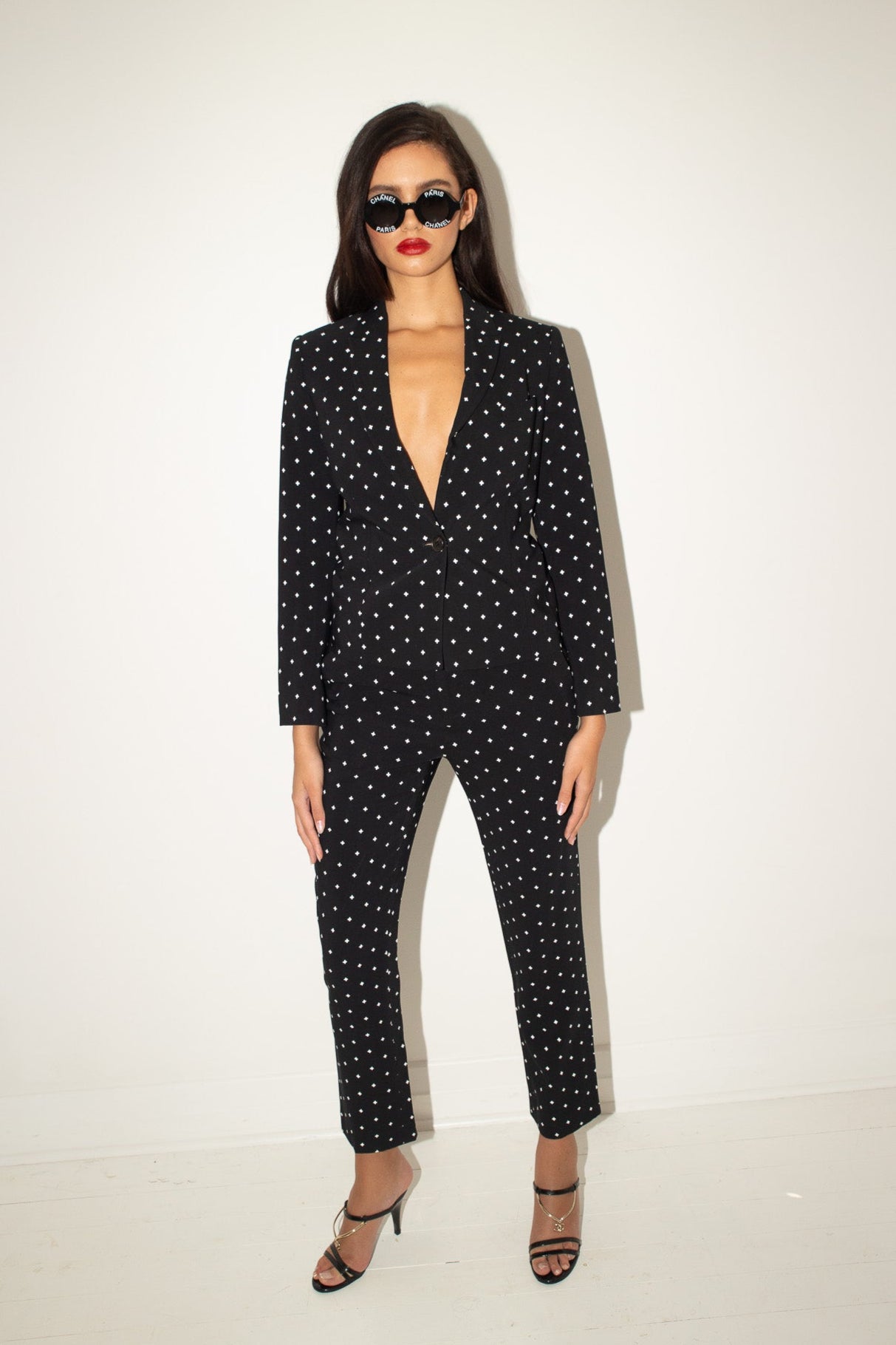 Givenchy <br> Pre-Fall 2015 Lookbook cross print tailored suit